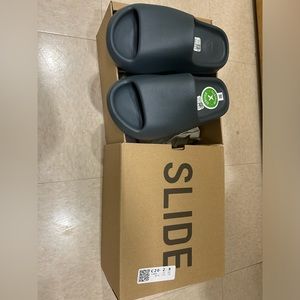 Yeezys slate marine slides